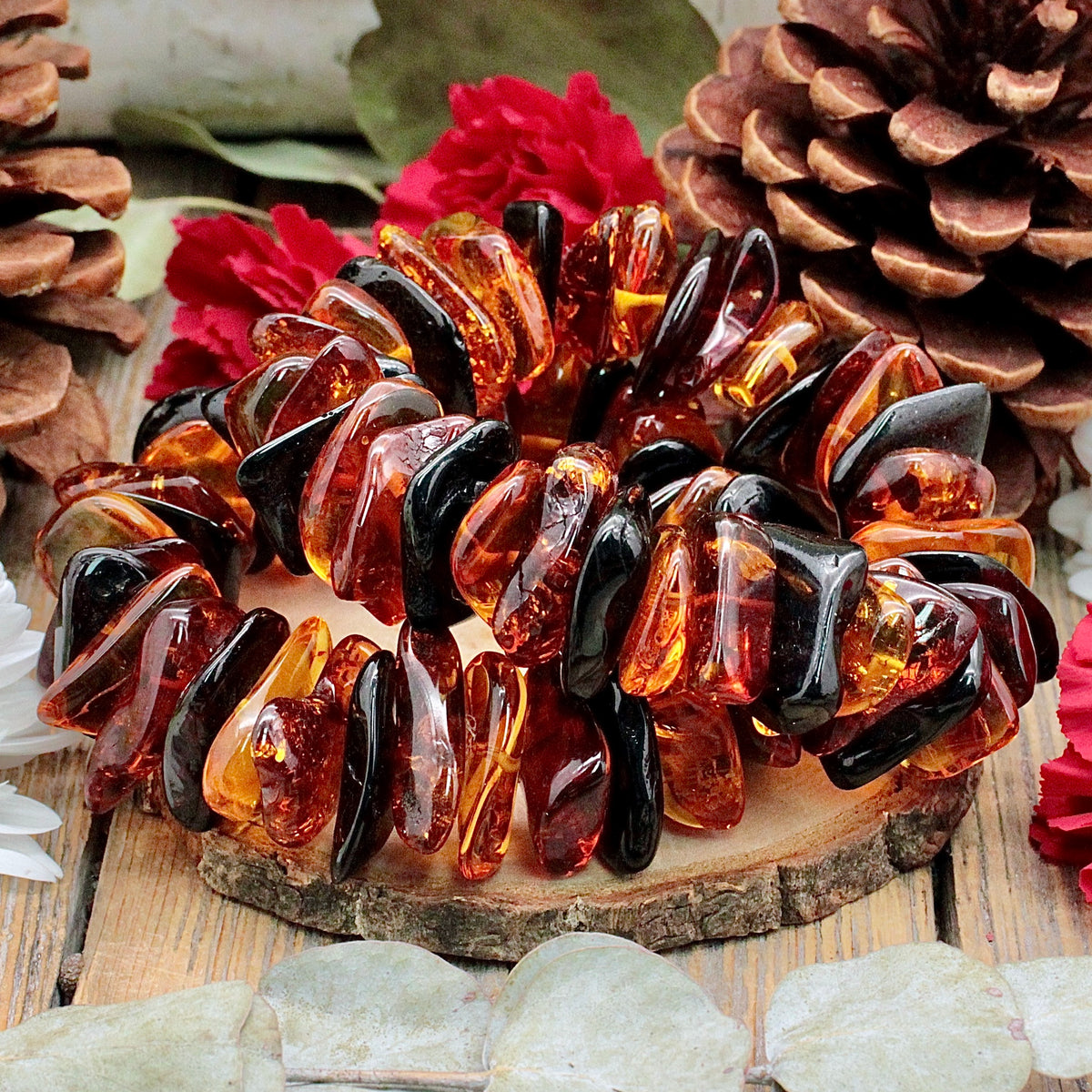 Amber Chunky Chip Bracelet
