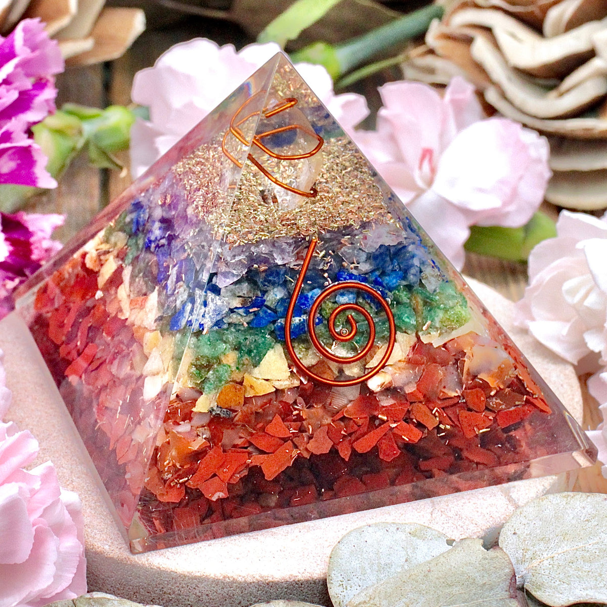 Chakra Orgone Pyramid