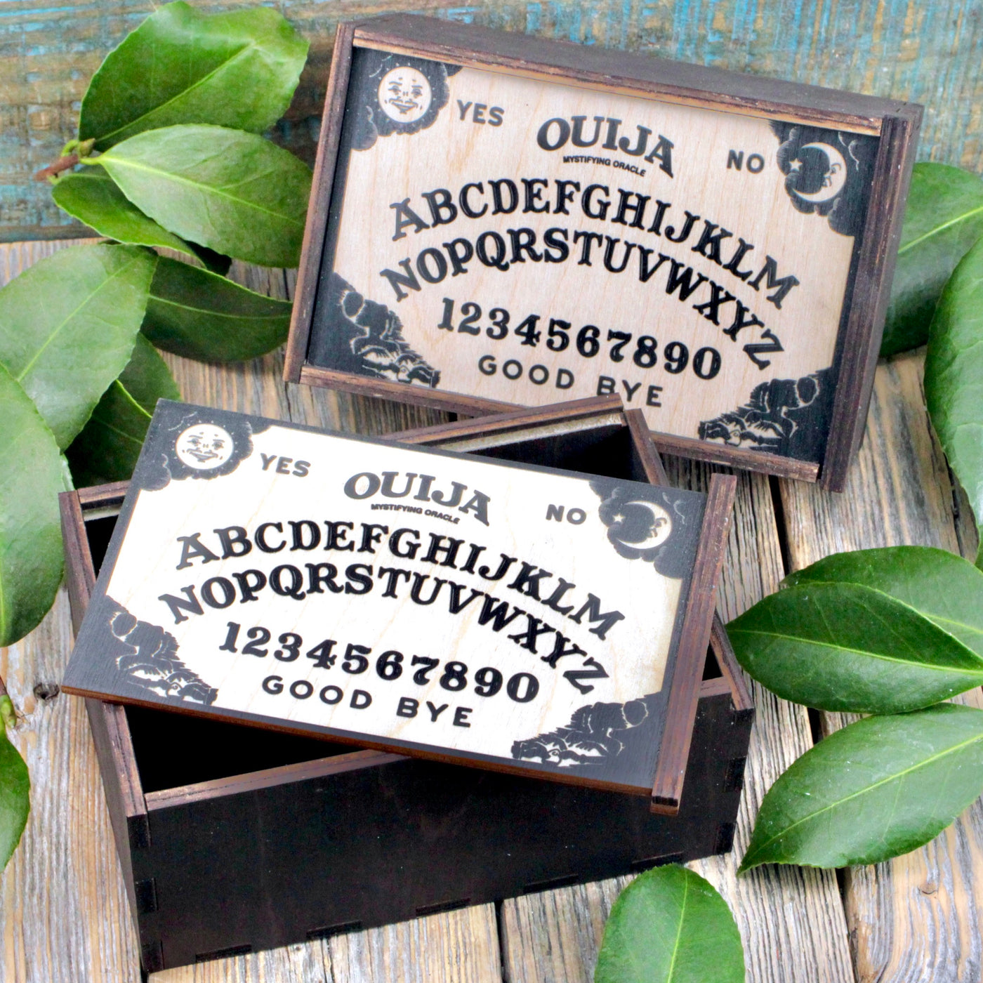 Ouija Wooden Tarot Deck Box