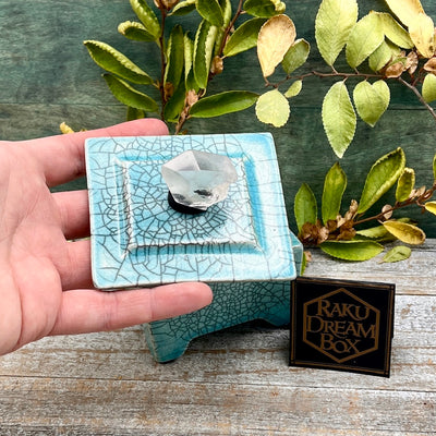 Raku Pottery Dream Box - Turquoise