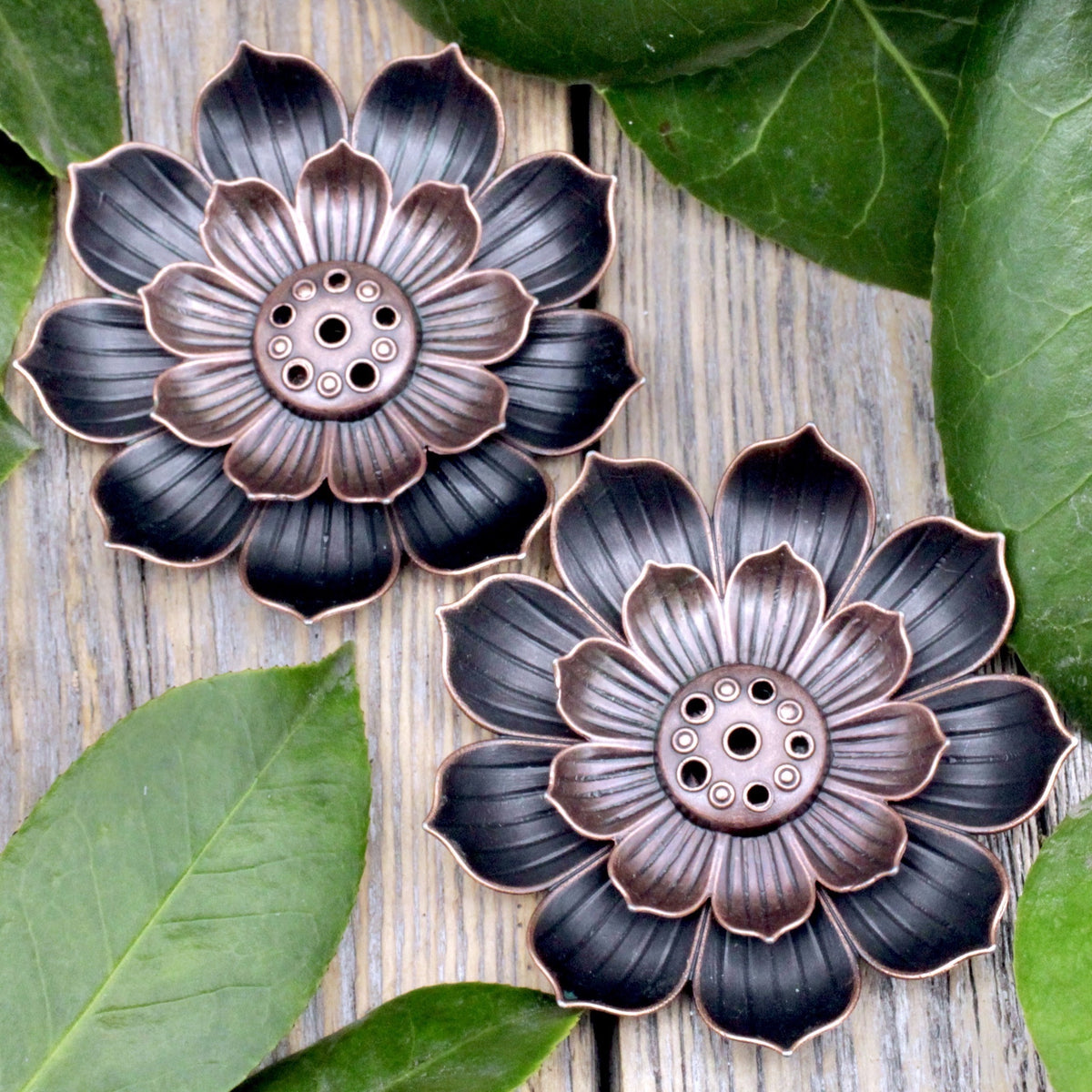 Bronze Lotus Incense Holder