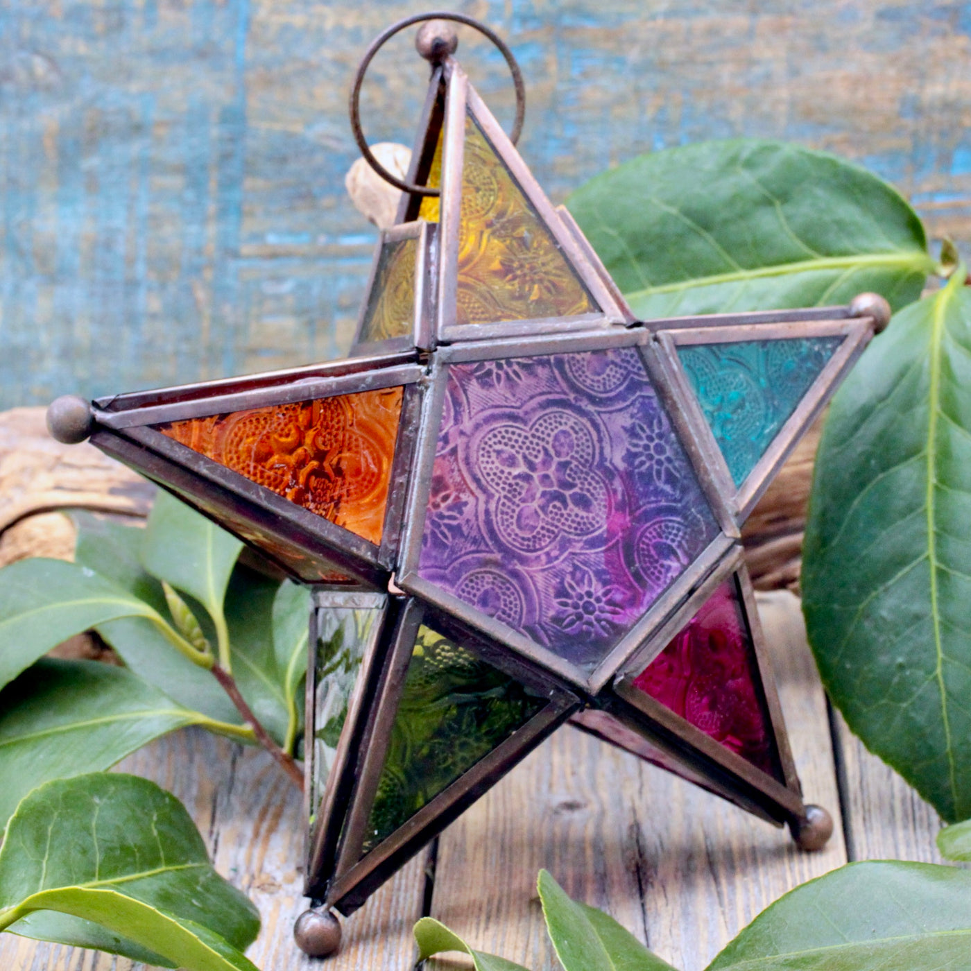 Stained Glass Star Lantern