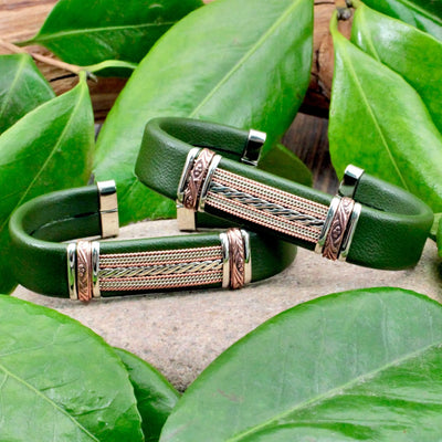 Cactus Leather Bracelet