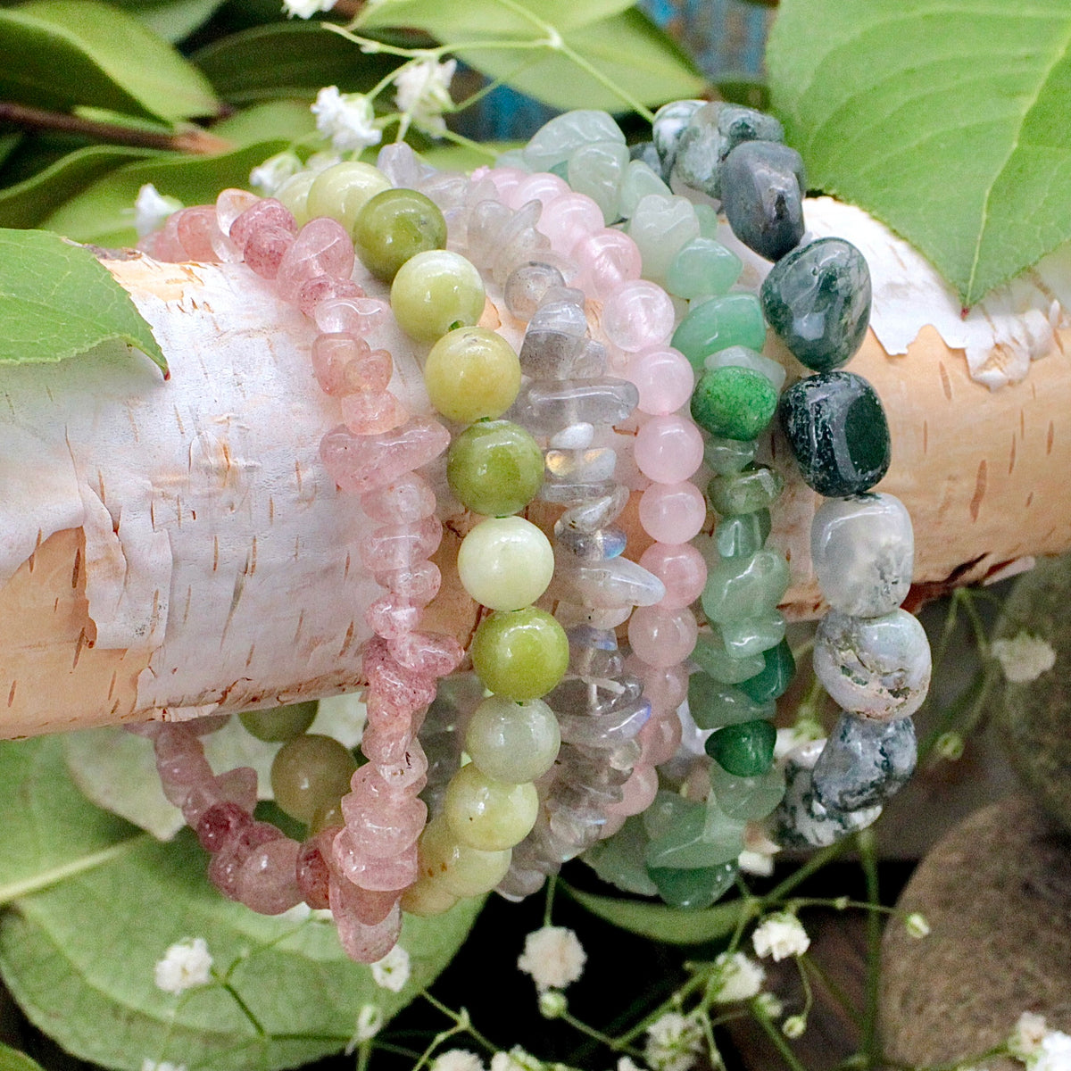 Gaia's Garden Bracelet Set - Harmony Stacks Collection
