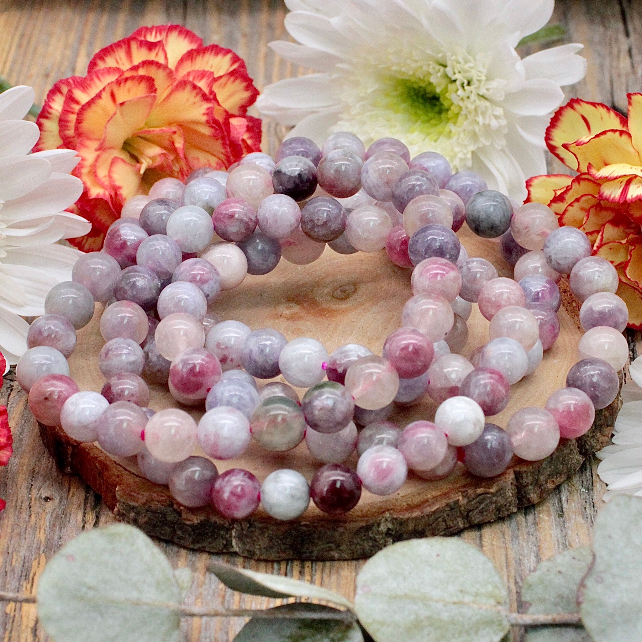 Pink Tourmaline Bracelet 7mm –