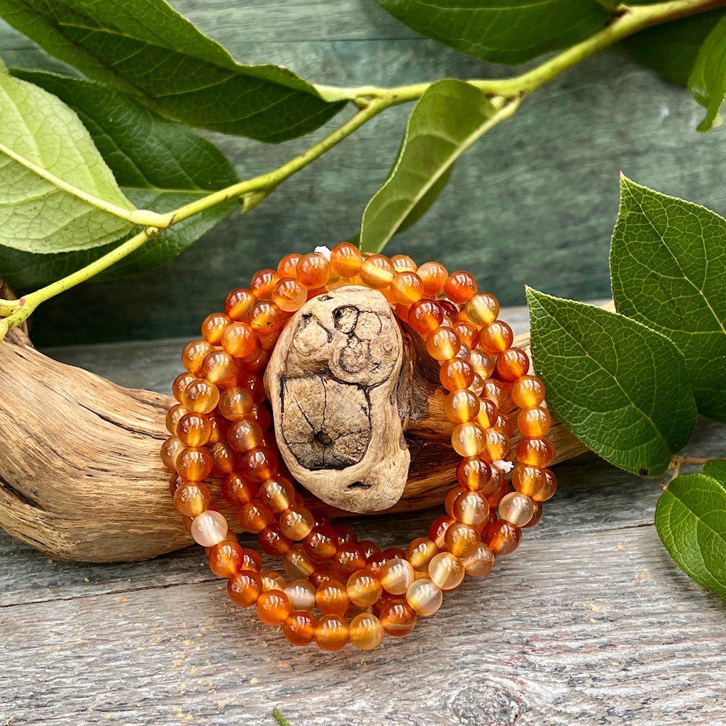 Carnelian Bracelet - 6mm