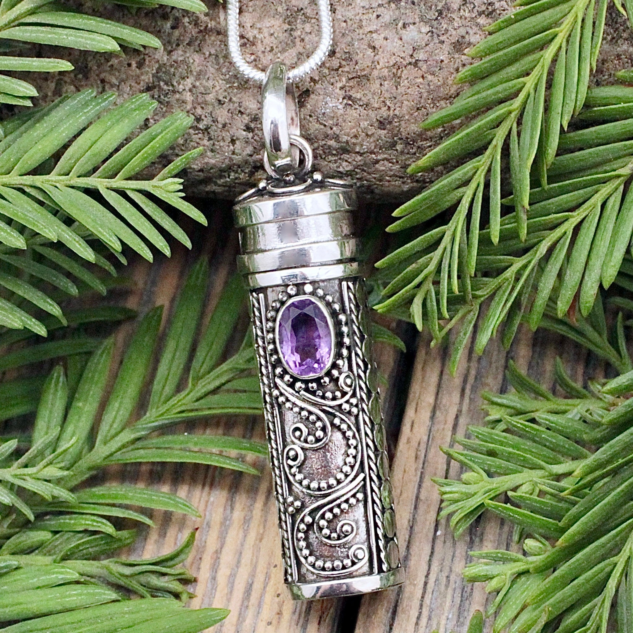 Sterling Silver, Prayer Box selling Pendant