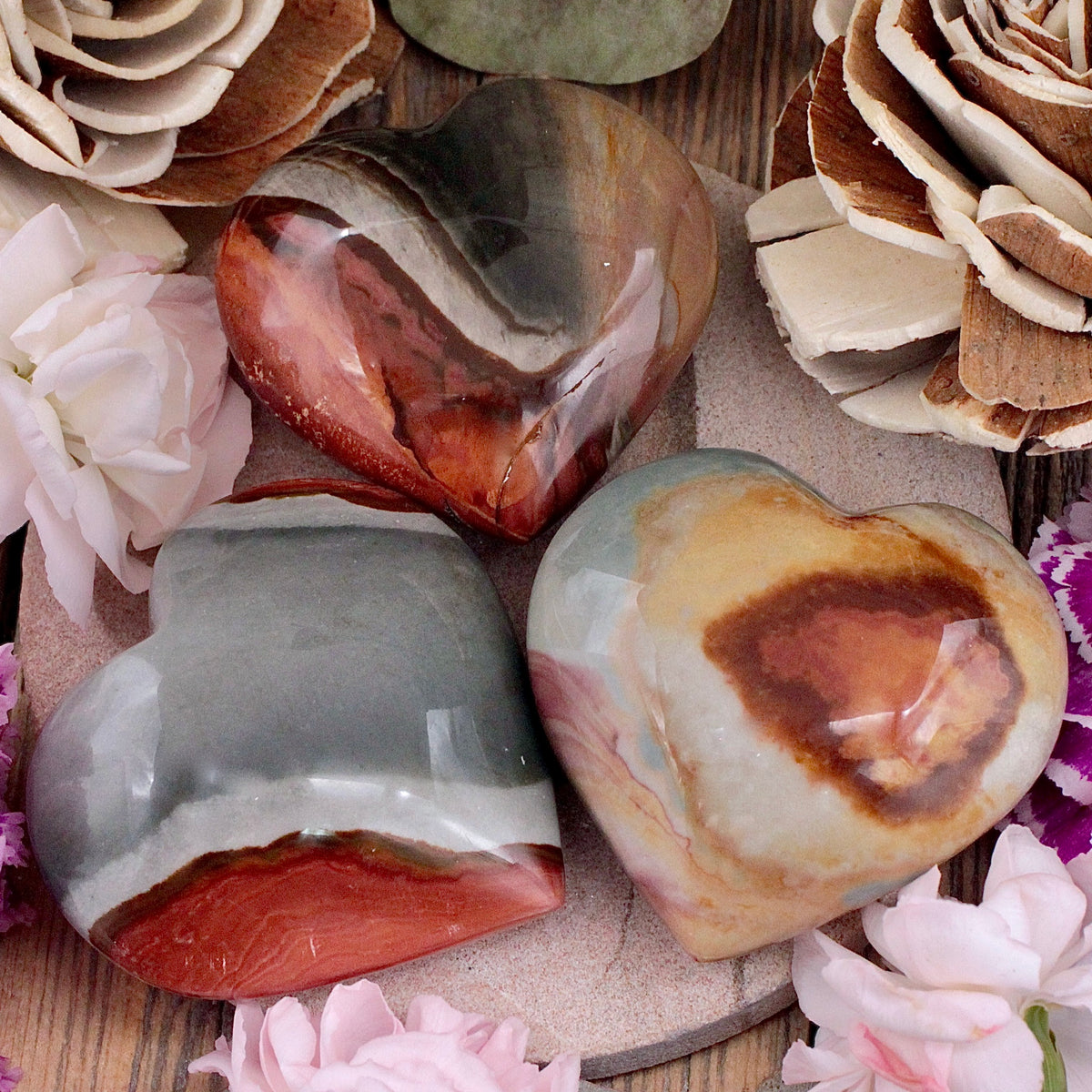 Polychrome Jasper Heart