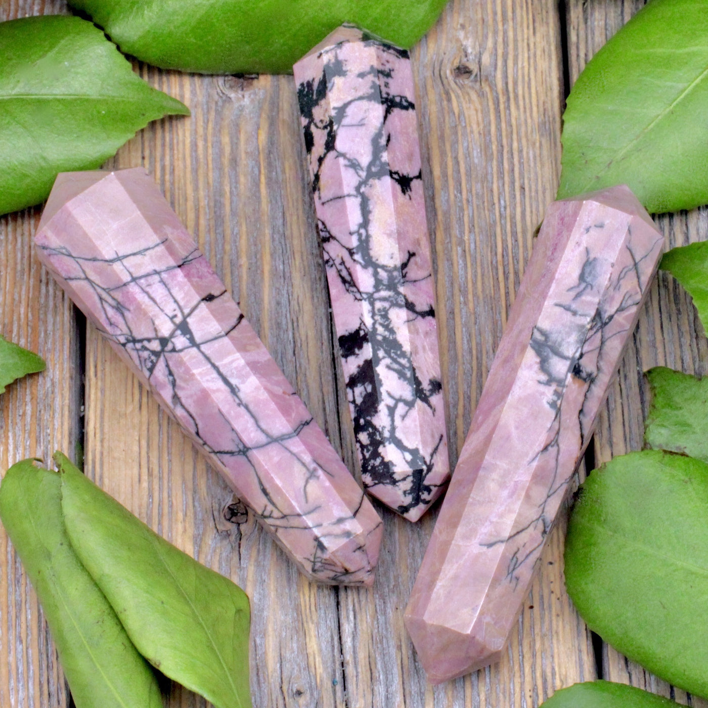 Rhodonite Double Terminated Wand