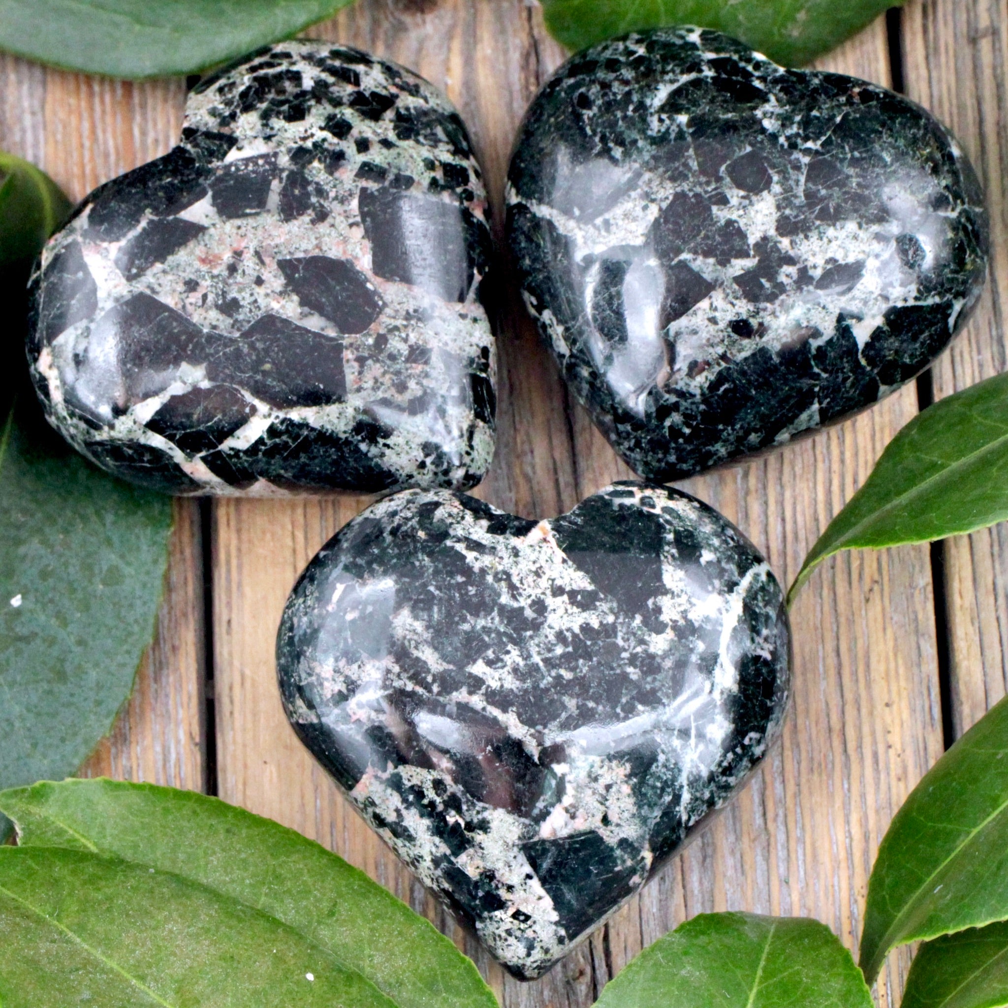 Black and Green Brecciated Jasper Heart – RockMama.com
