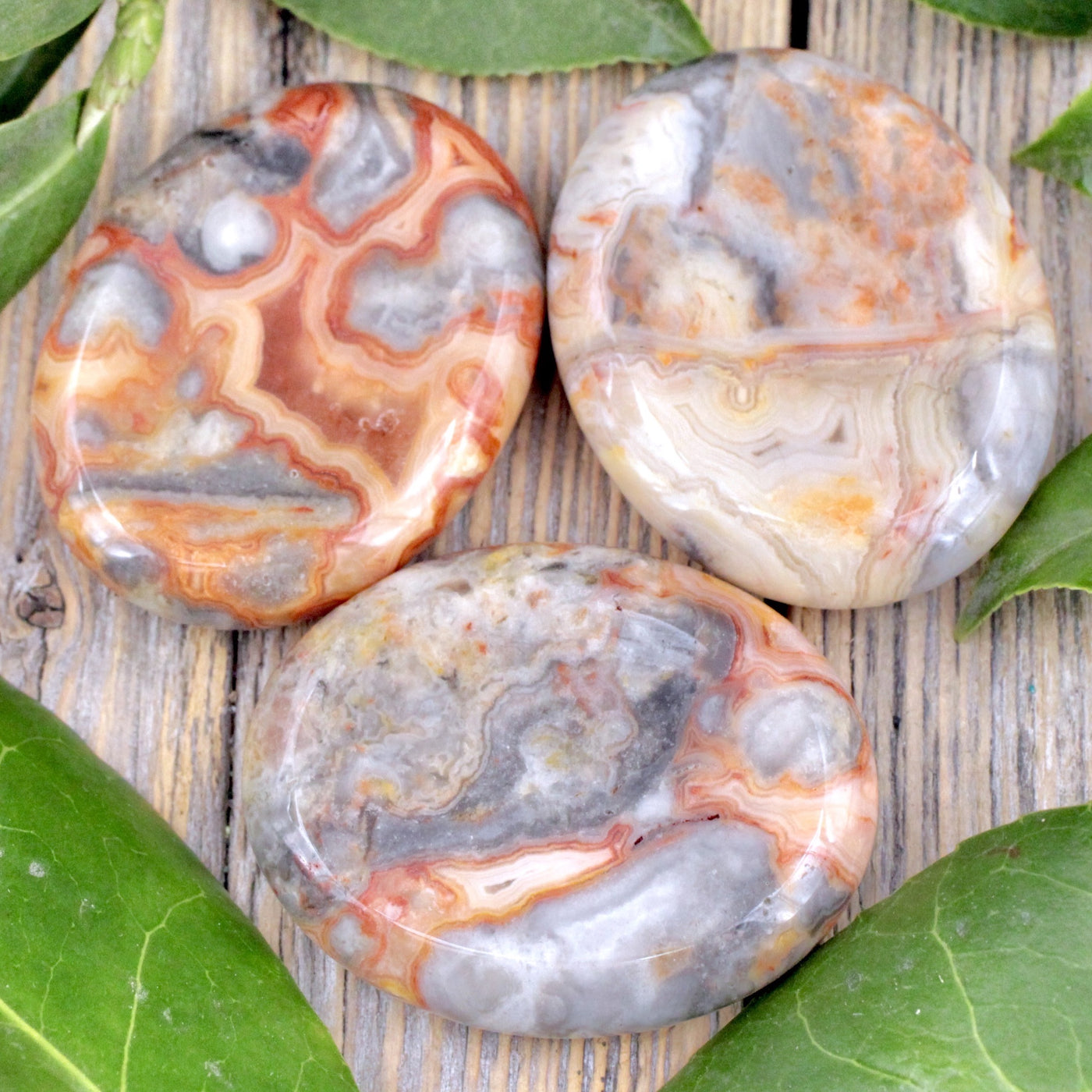 Crazy Lace Agate Worry Stone