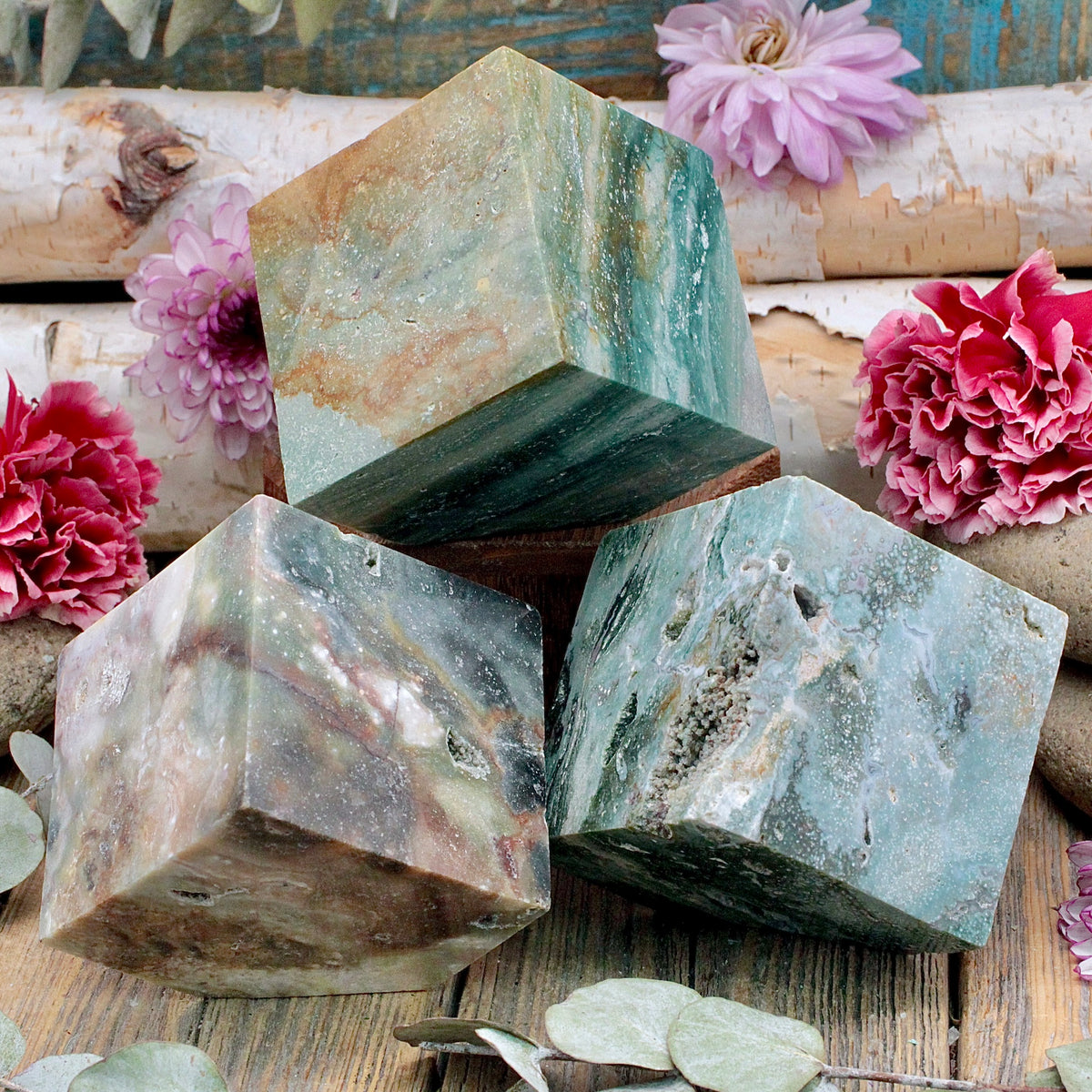 Ocean Jasper Cube