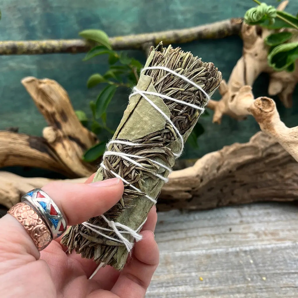 Rosemary Eucalyptus Smoke Cleanse Wand