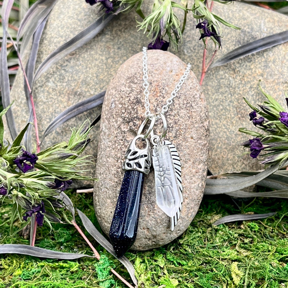 Guardian of the Stars - Blue Goldstone - Small