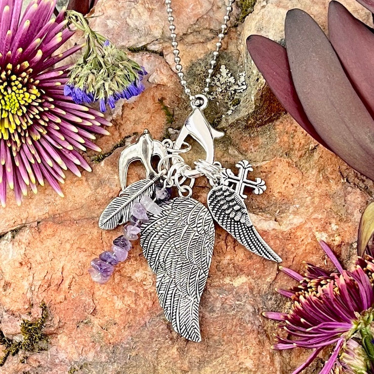 Angel Wings Charmed Life Necklace