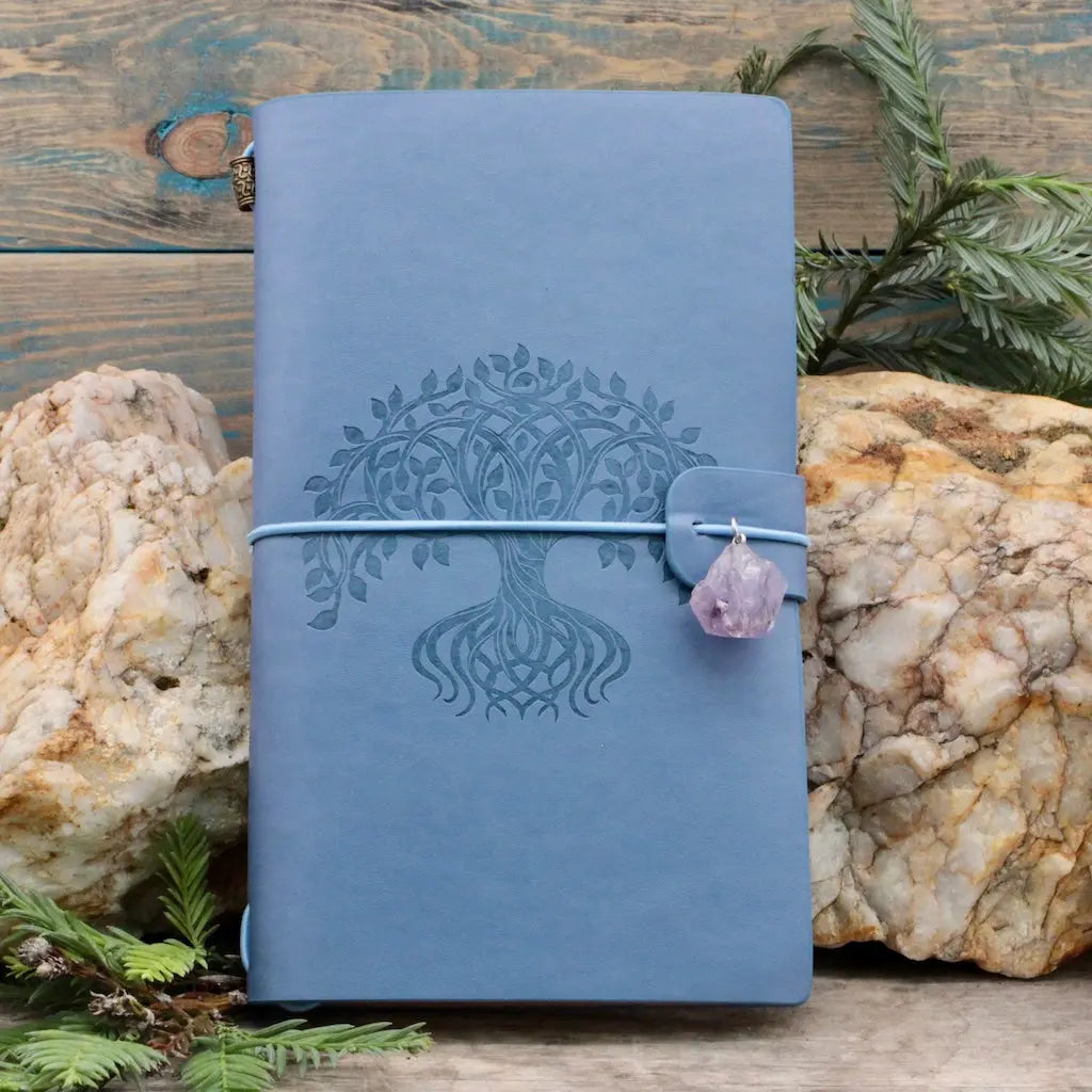 Embossed Leather Journal - Tree of Life Design