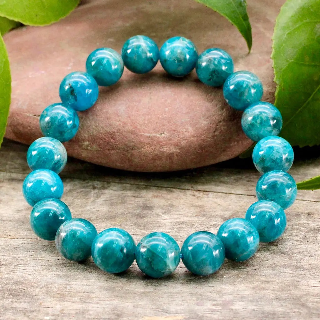 Blue Apatite Bracelet - 10mm