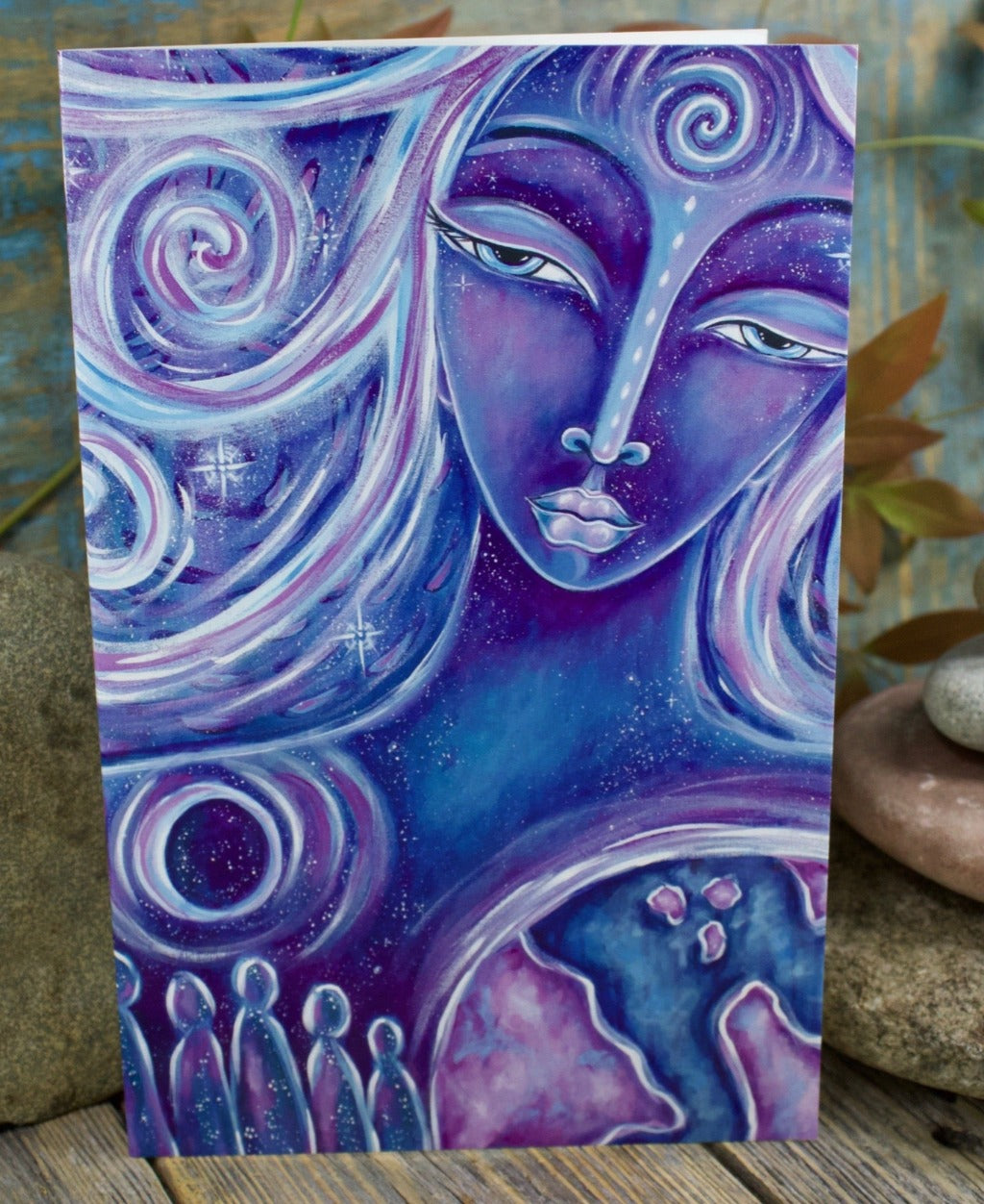 She Rises - Blank Greeting Card