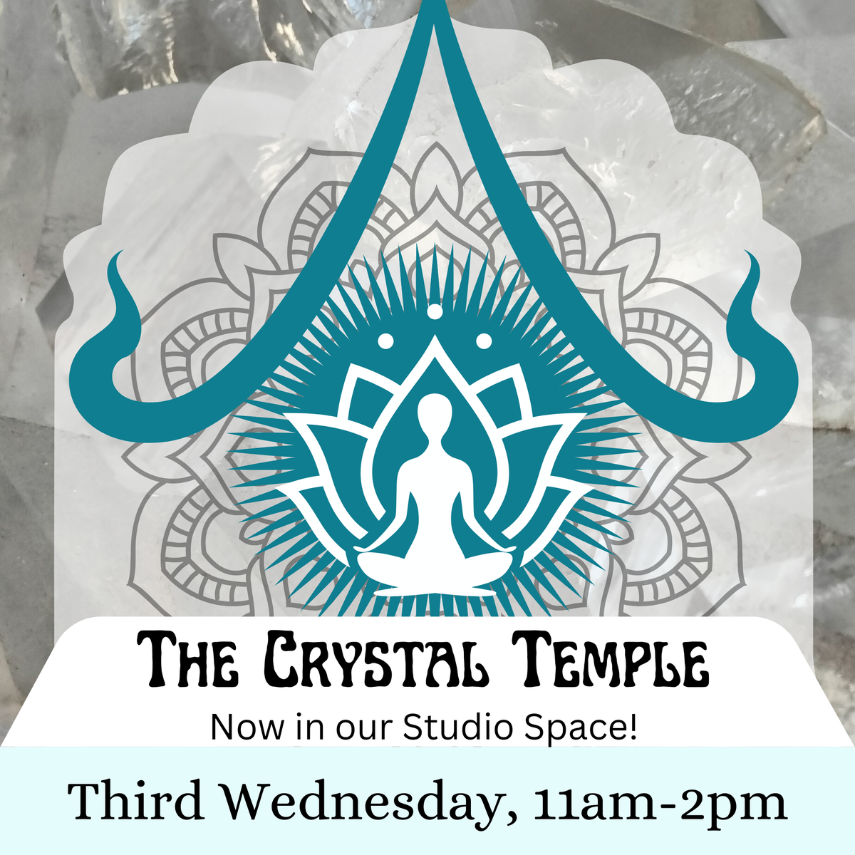 The Crystal Temple- now at our Studio space