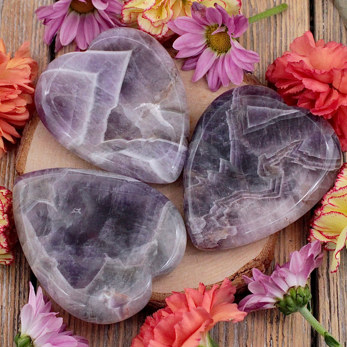 Amethyst Heart-Shaped Worry Stone
