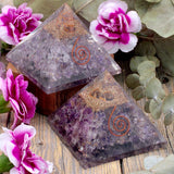 Amethyst Orgone Pyramid