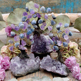 Amethyst and Blue Aventurine Gem Tree