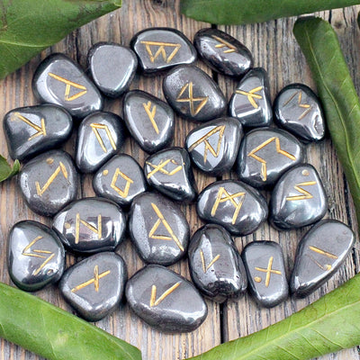 Hematite Rune Stones