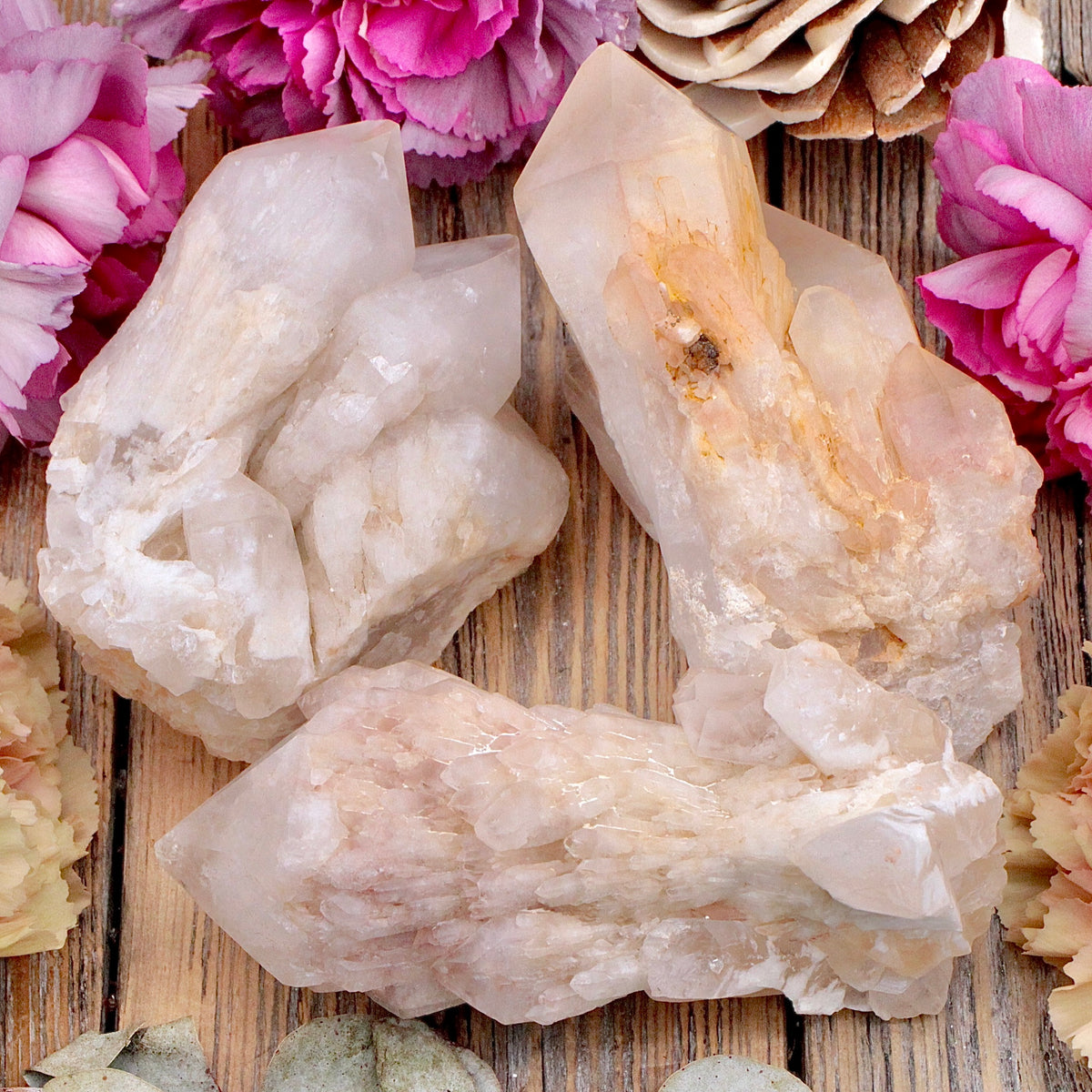 Candle Quartz Cluster