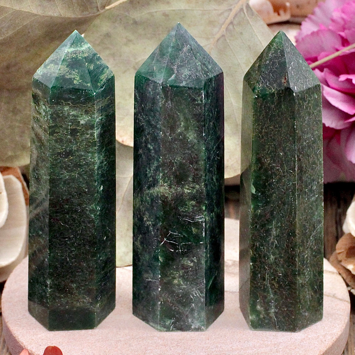 Emerald Mica Jasper Tower