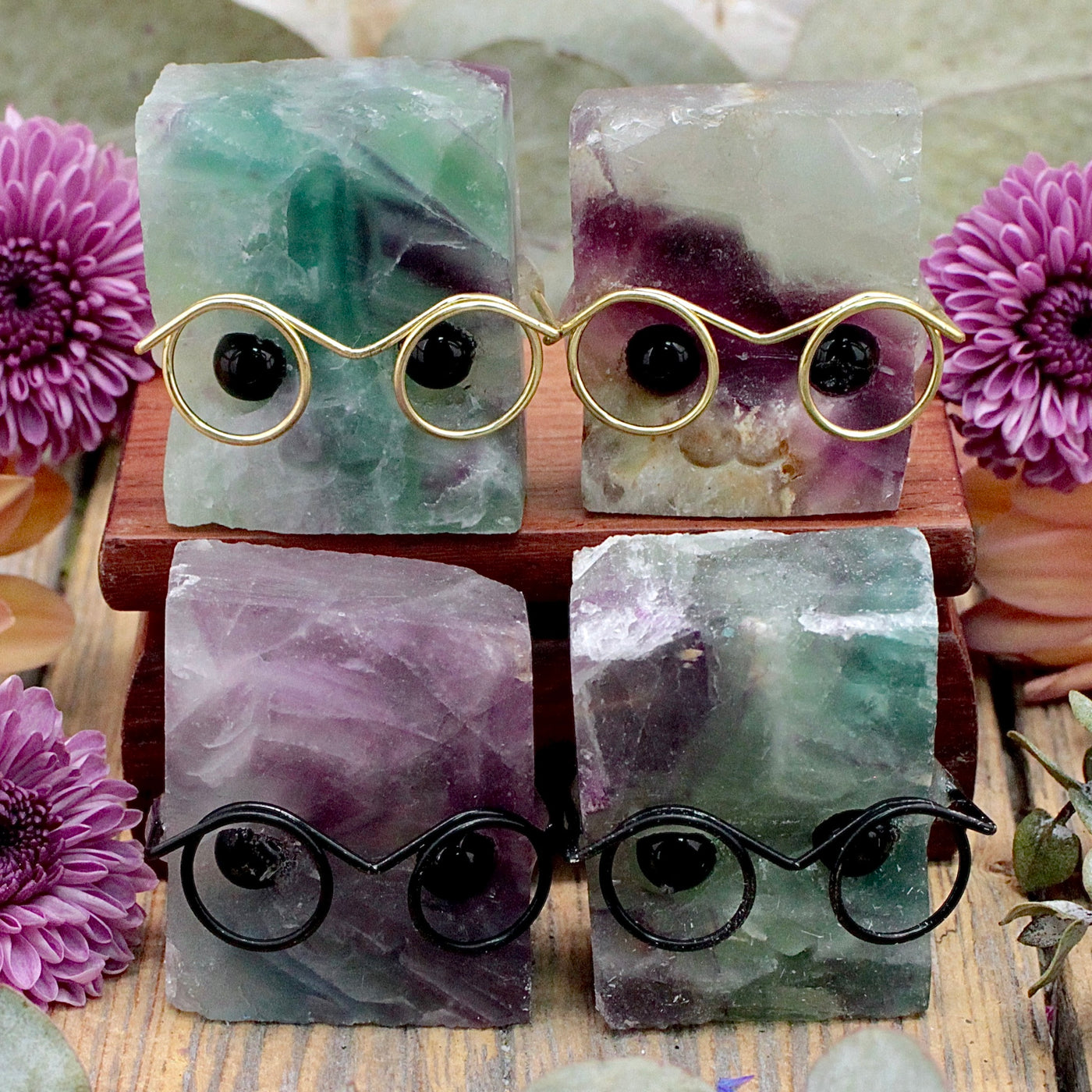 Fluorite Cutie with Glasses