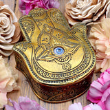 Golden Hamsa Box