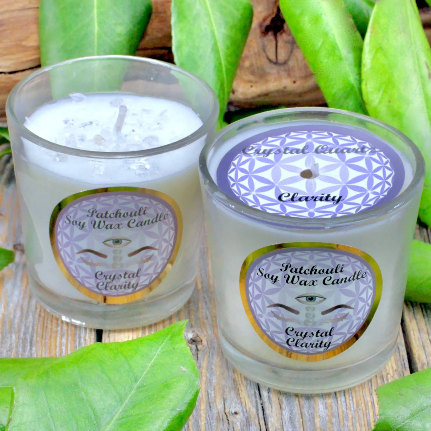 Clarity Soy Candle - Patchouli with Quartz