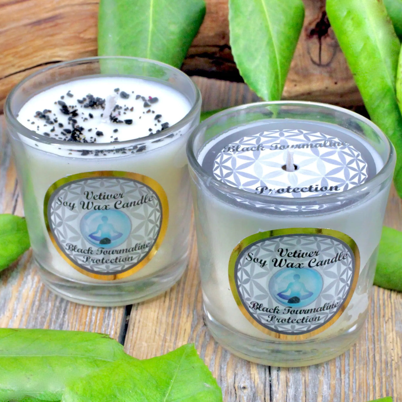 Protection Soy Candle - Vetiver with Black Tourmaline