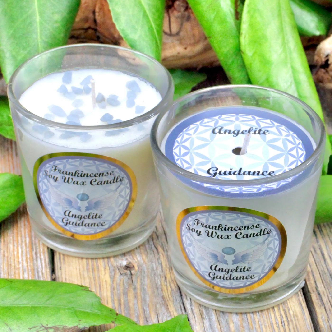 Guidance Soy Candle - Frankincense with Angelite
