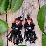 Beaded Witch Keychain