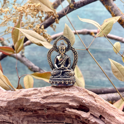 Mini Brass Buddha Figure
