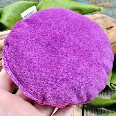 Round Purple Flower of Life Velvet Pillow