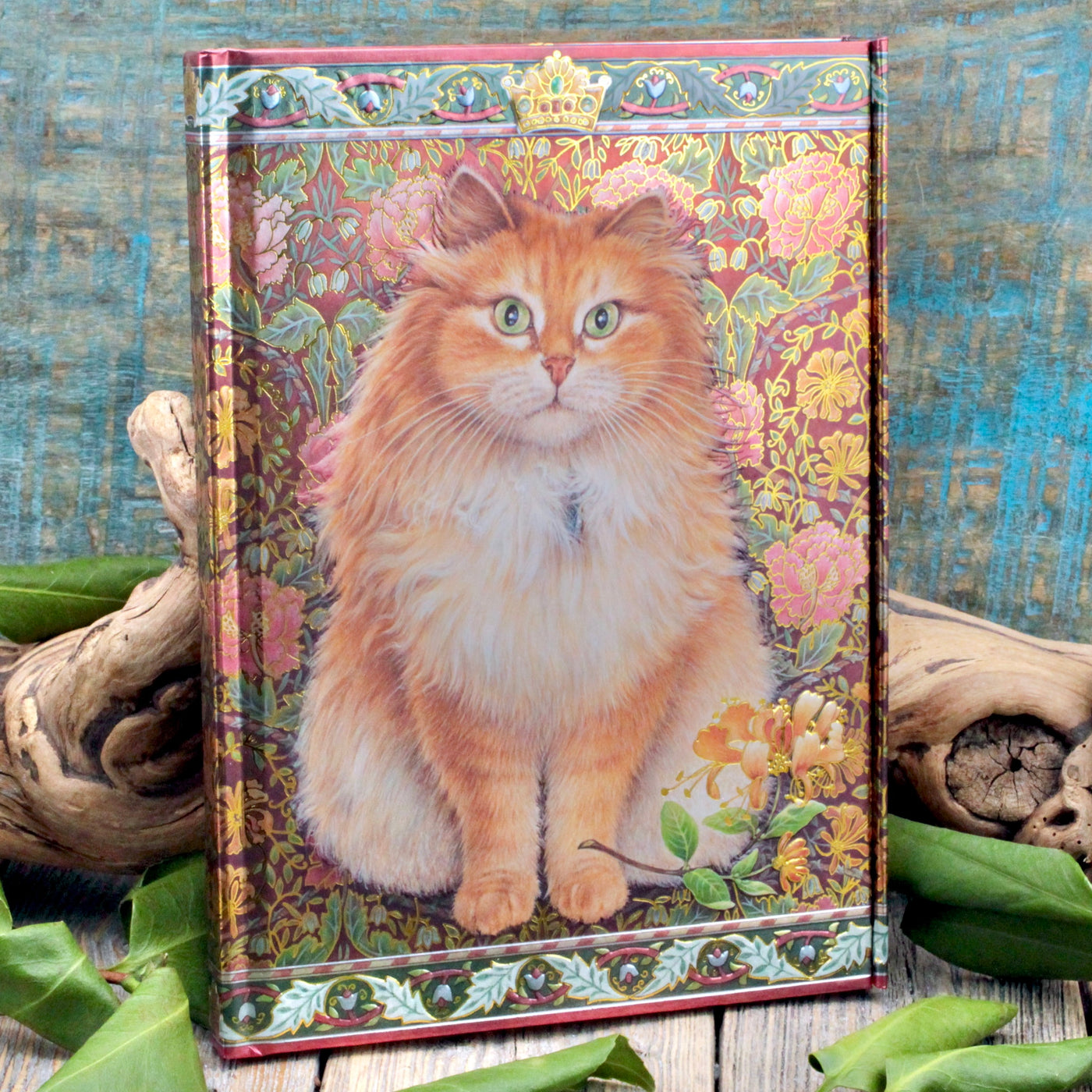 Orange Cat Lined Journal