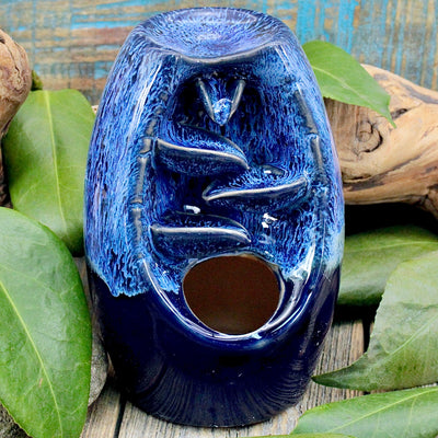 Blue Ceramic Backflow Incense Burner