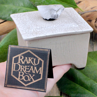 Raku Pottery Dream Box - White