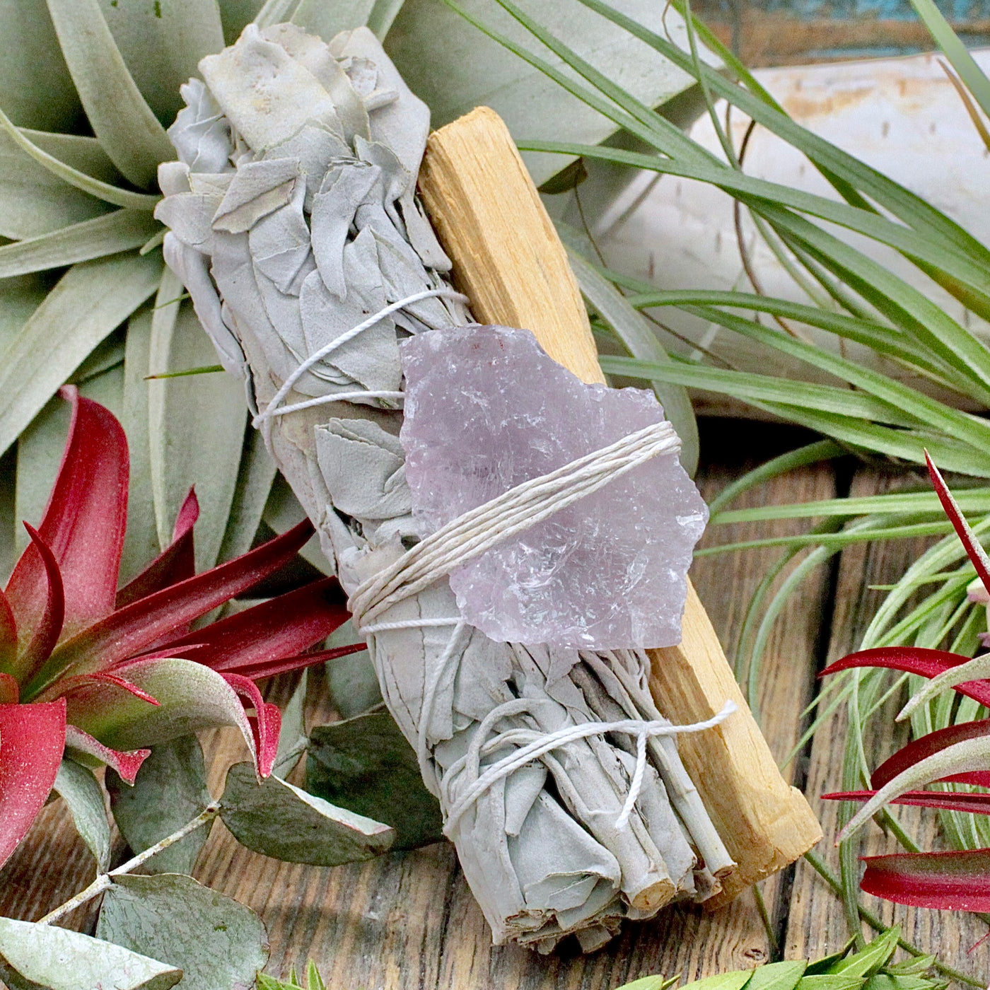 Sage, Palo Santo and Amethyst Smoke Cleanse