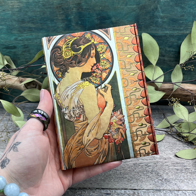 Art Nouveau Woman Lined Journal - Small