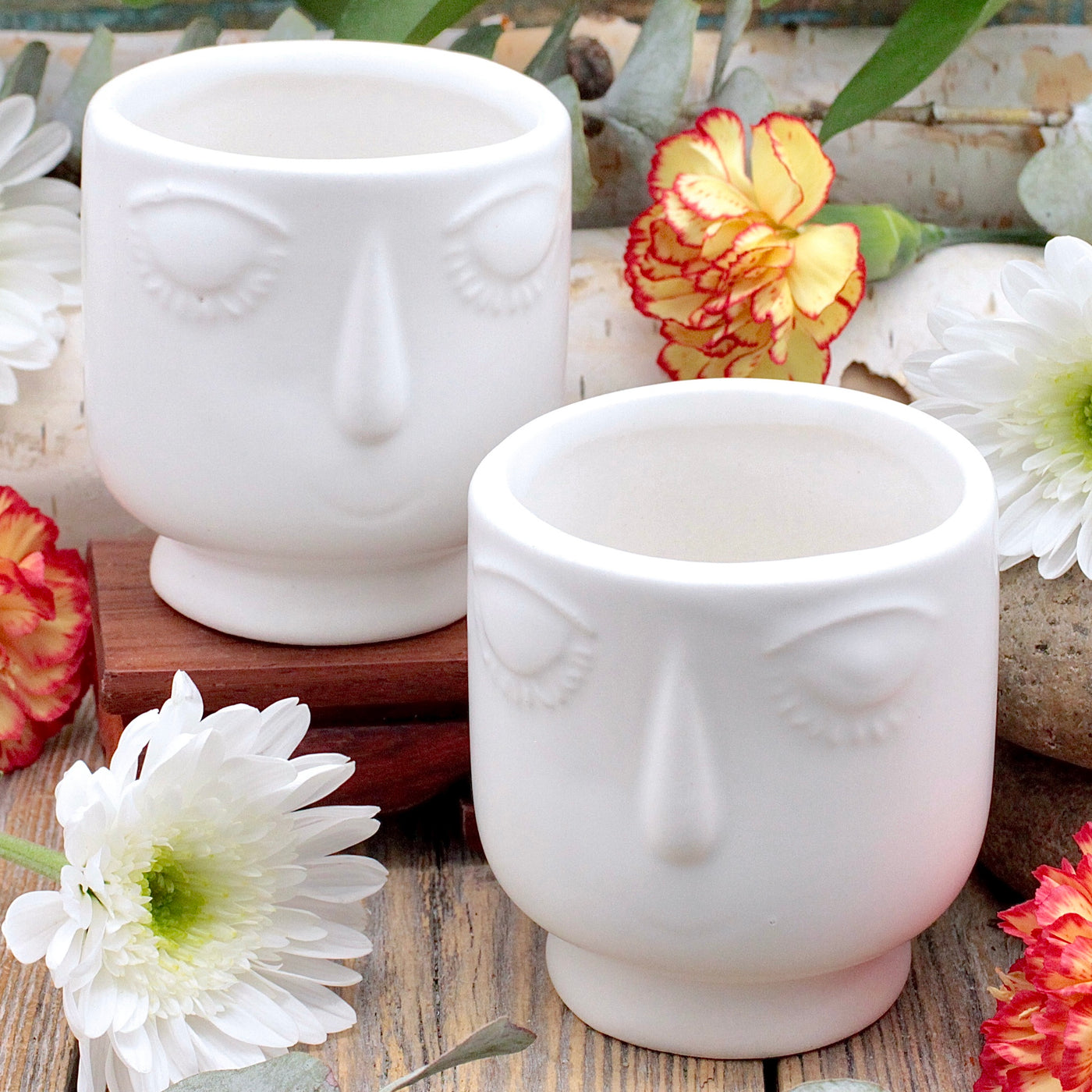 Serene Face Planter Pot B