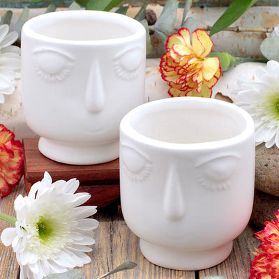 Serene Face Planter Pot B