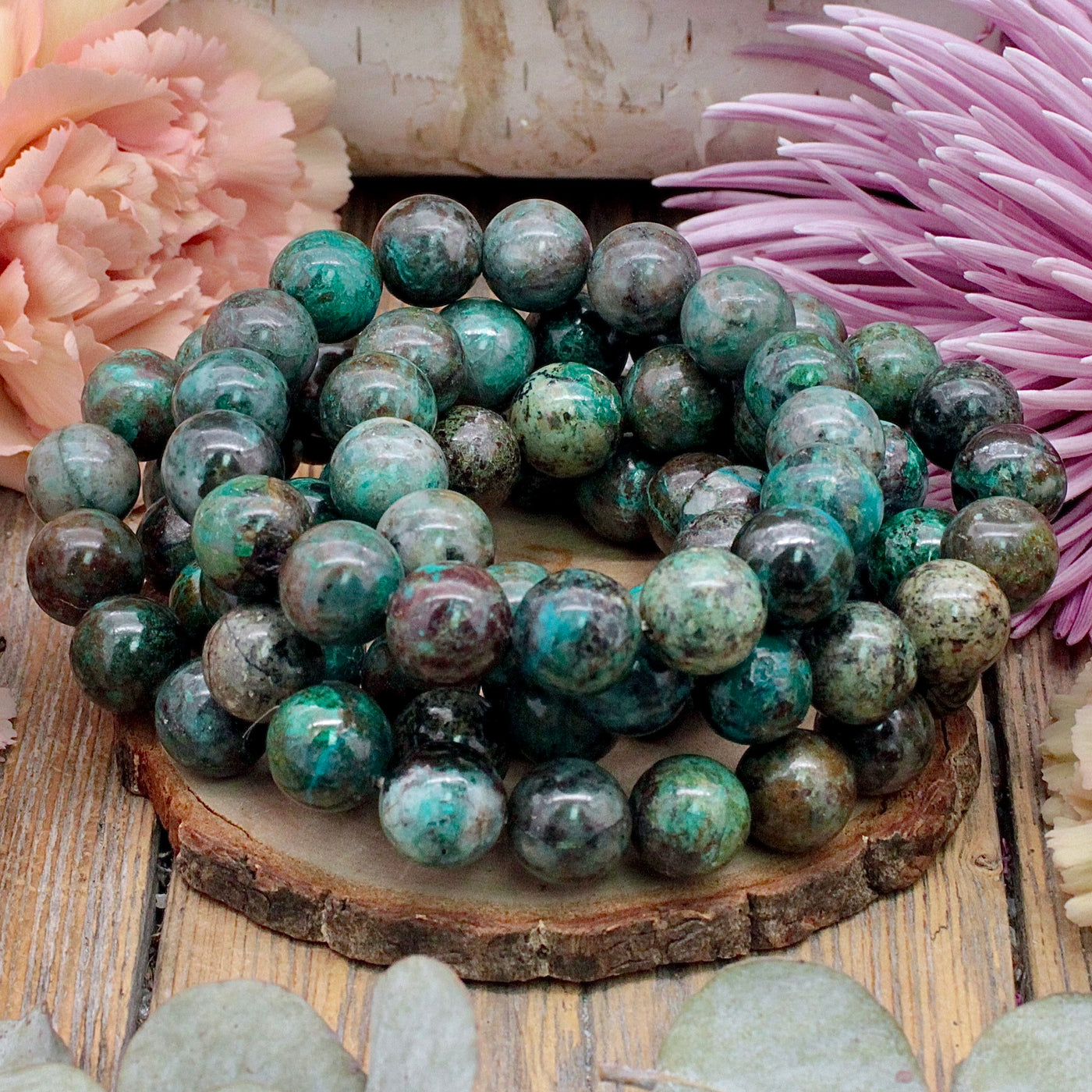 Chrysocolla Bracelet - 12mm