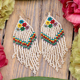 Beadwork Fringe Earrings