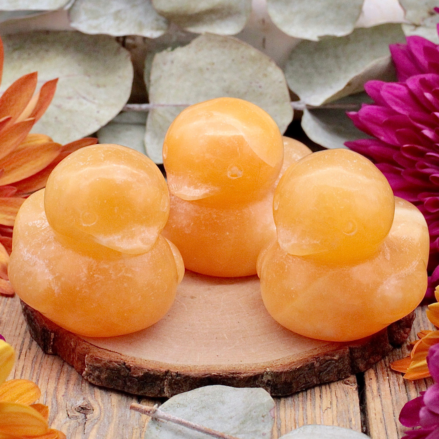 Orange Calcite Duck