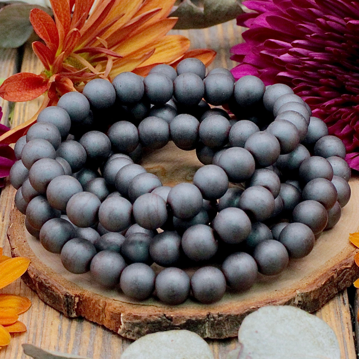 Matte Hematite Bracelet - 8mm