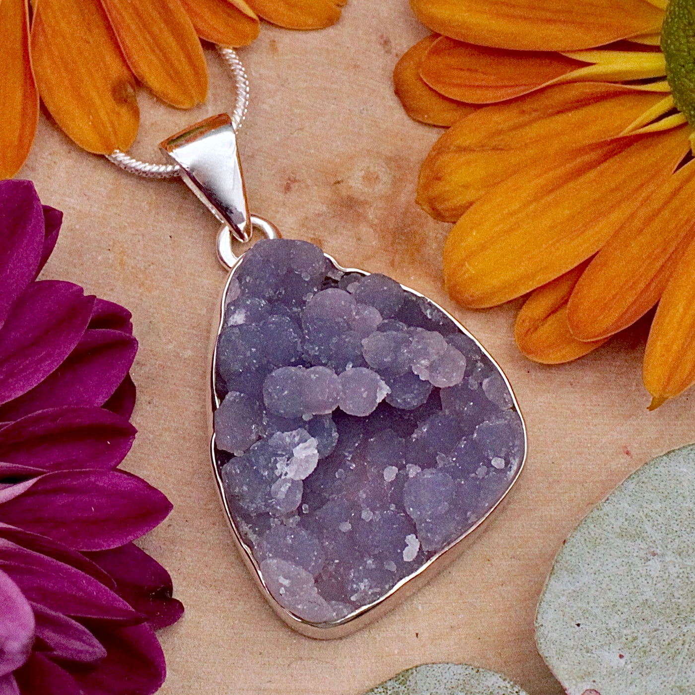 Grape Agate Pendant