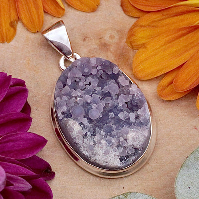 Grape Agate Pendant